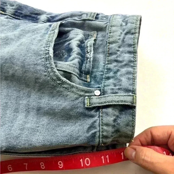 Insane Gene High Waist “Mom” Distress Cutout Hem Tapered Ankle Jeans Size 5/26 - Picture 14 of 15